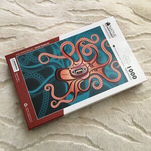 NWOT Indigenous Art Puzzle 1000pc Octopus Nuu Ernest Swanson Haida Artist